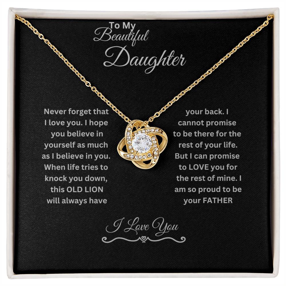 My Beautiful Daughter | Love Knot Necklace.