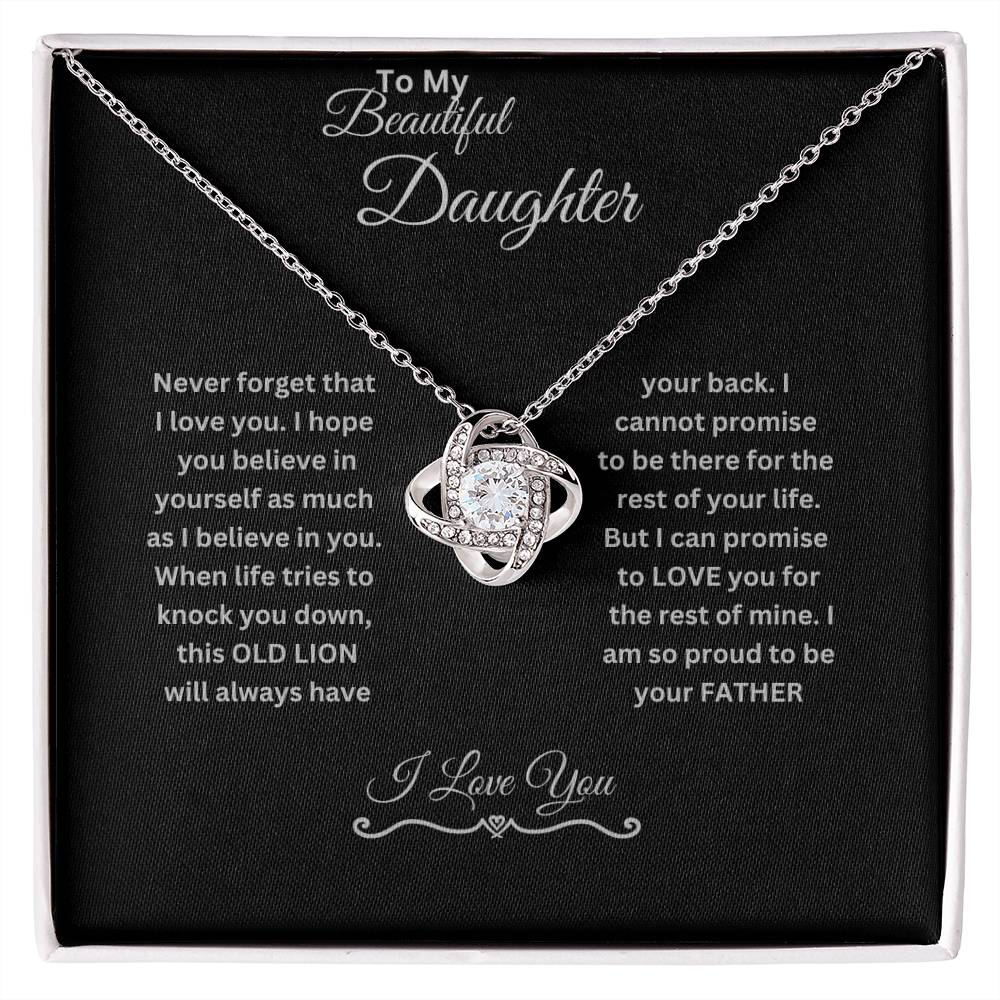 My Beautiful Daughter | Love Knot Necklace.