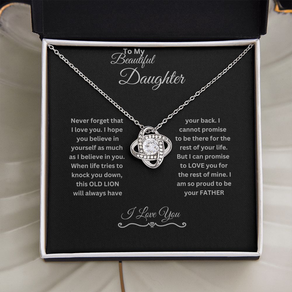 My Beautiful Daughter | Love Knot Necklace.