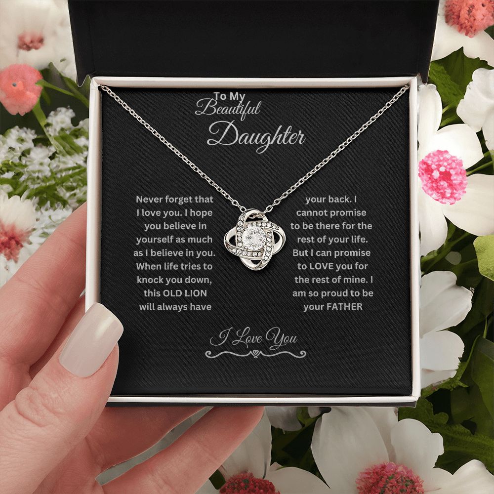 My Beautiful Daughter | Love Knot Necklace.