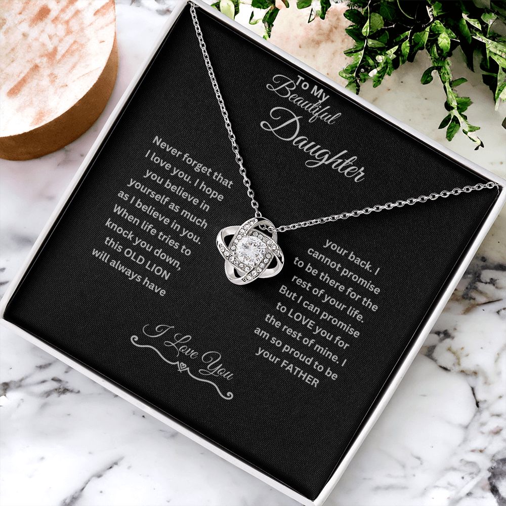 My Beautiful Daughter | Love Knot Necklace.