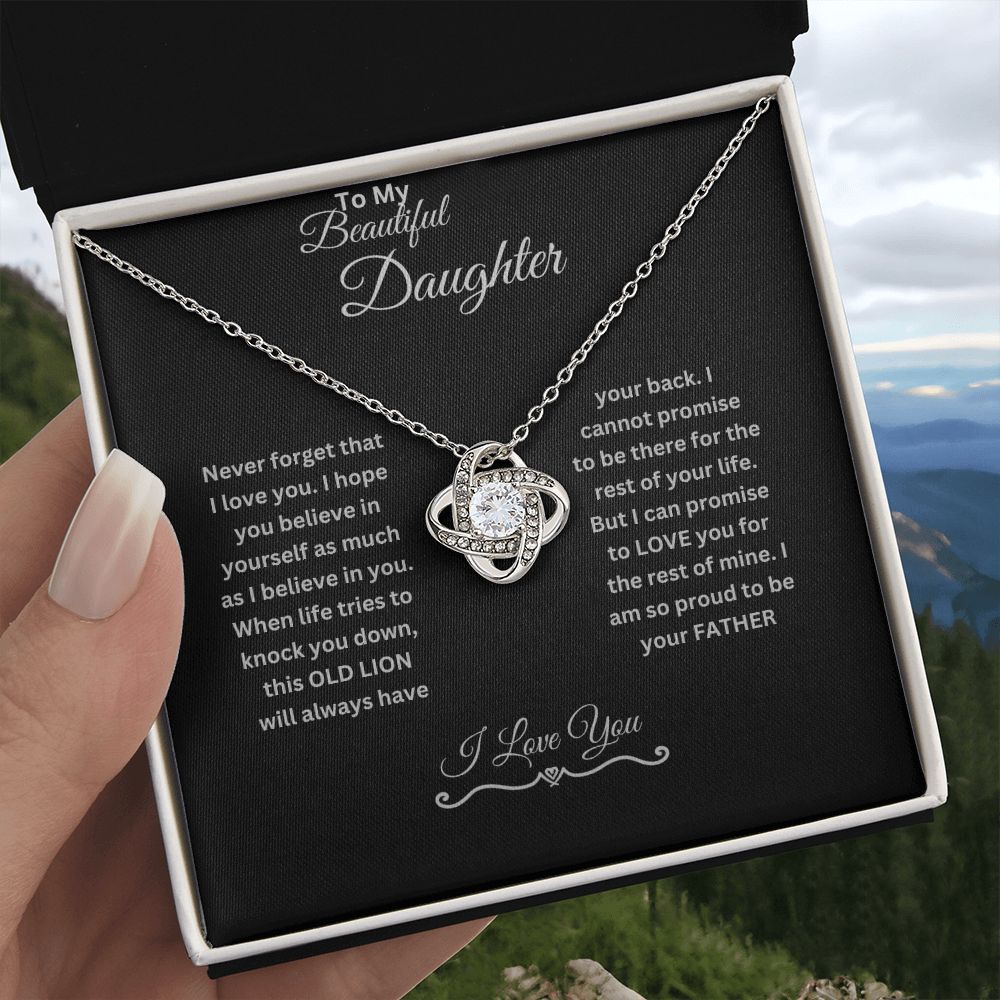 My Beautiful Daughter | Love Knot Necklace.