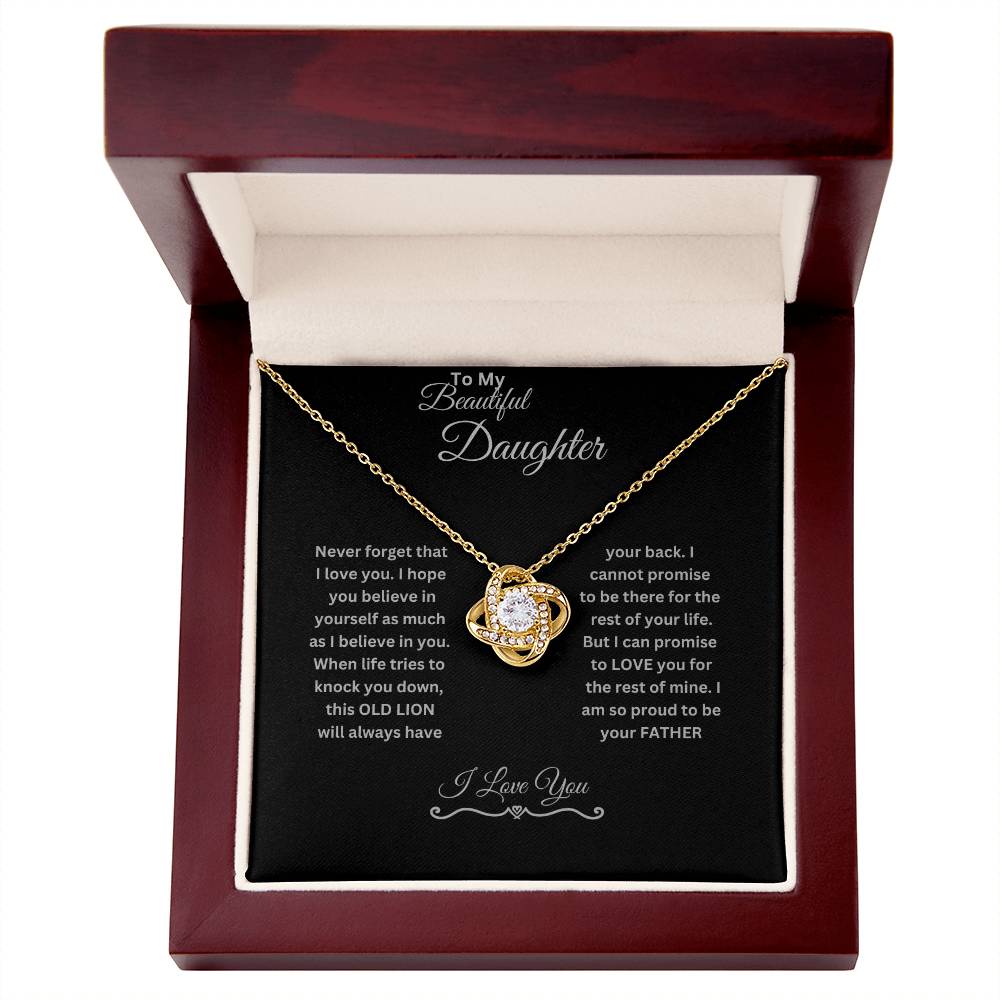 My Beautiful Daughter | Love Knot Necklace.