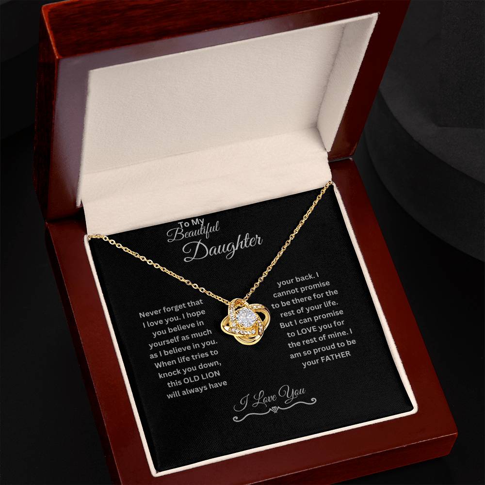 My Beautiful Daughter | Love Knot Necklace.