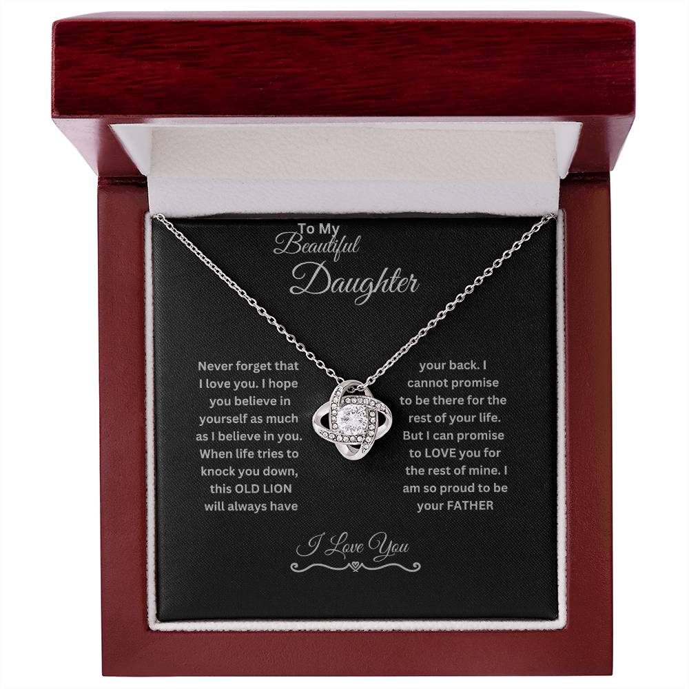 My Beautiful Daughter | Love Knot Necklace.