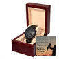 Happy Father's Day - Black Chronograph Watch