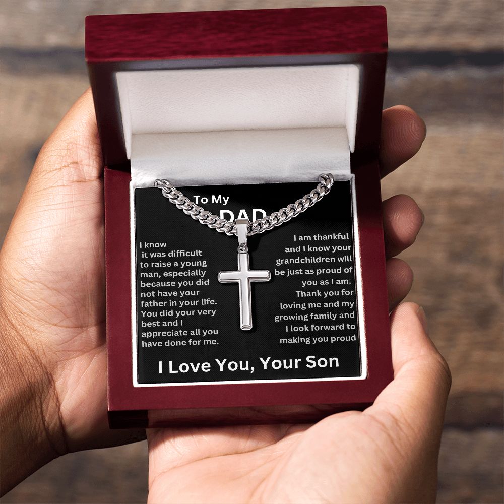 To My Dad | Thank You For Loving Me Cross
