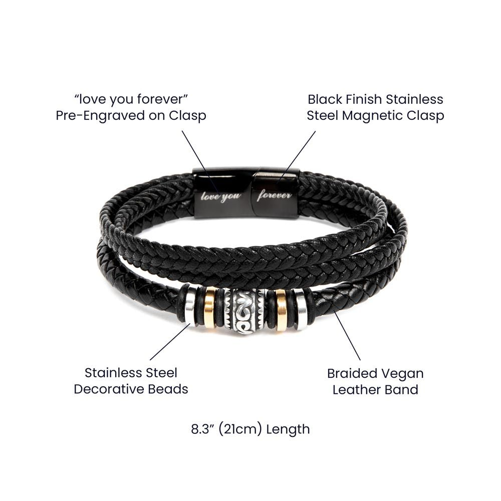 My Amazing Son - Men's "Love You Forever" Bracelet