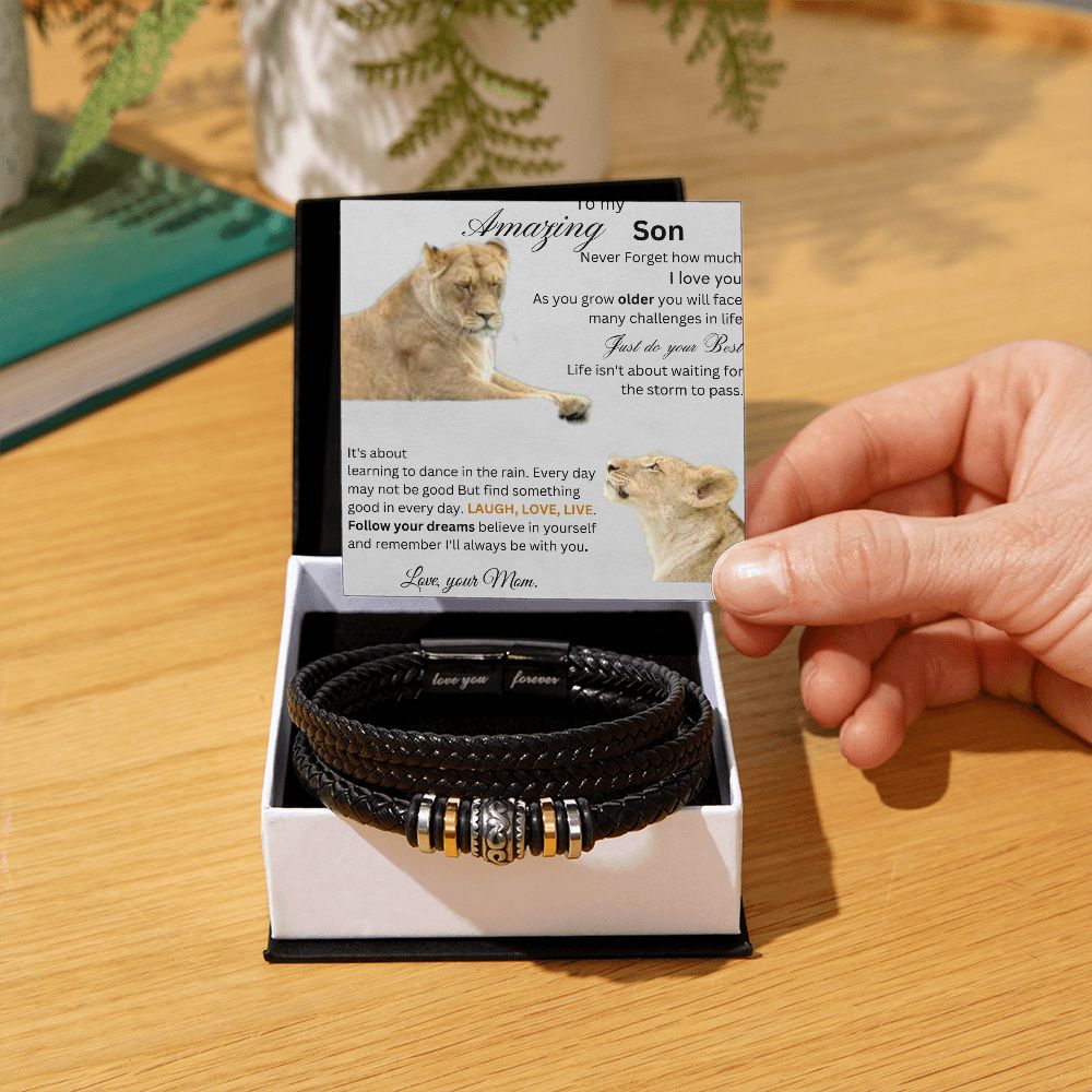 My Amazing Son - Men's "Love You Forever" Bracelet