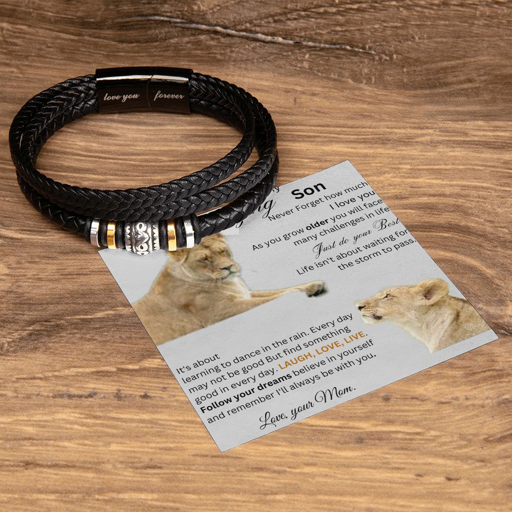 My Amazing Son - Men's "Love You Forever" Bracelet