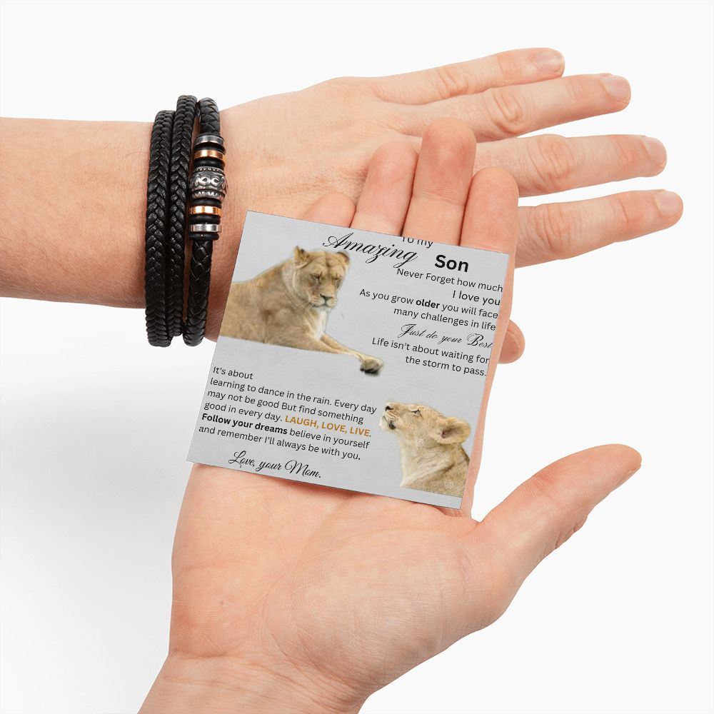 My Amazing Son - Men's "Love You Forever" Bracelet