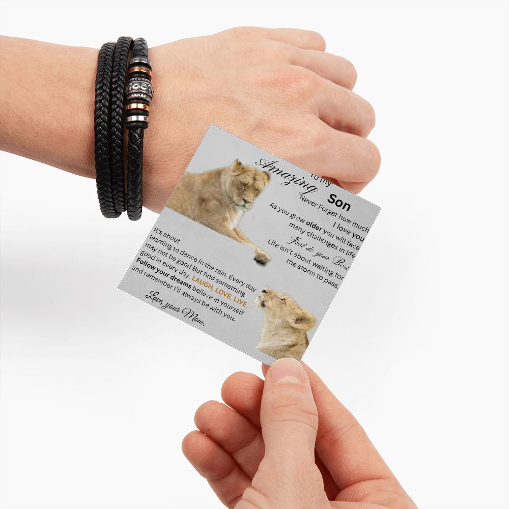 My Amazing Son - Men's "Love You Forever" Bracelet