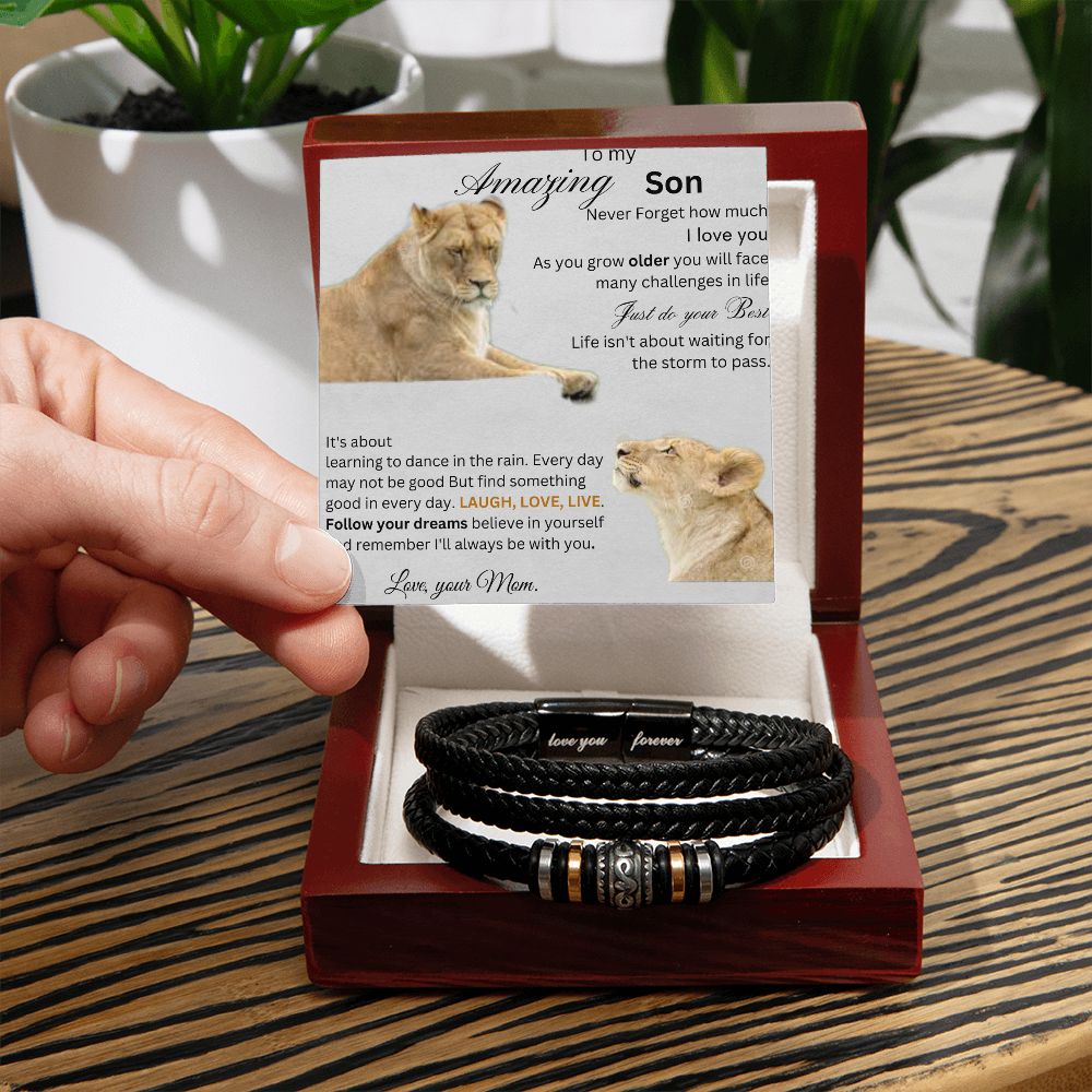 My Amazing Son - Men's "Love You Forever" Bracelet