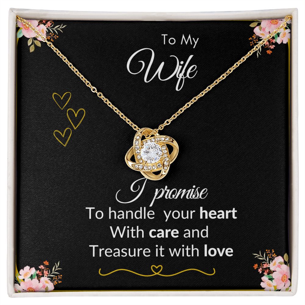 To My Wife - Love Knot Necklace.