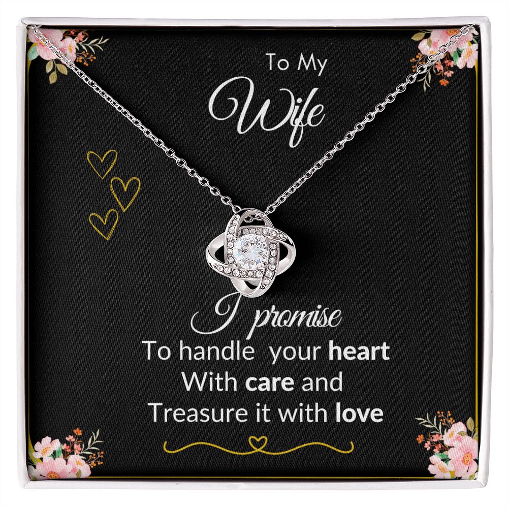 To My Wife - Love Knot Necklace.