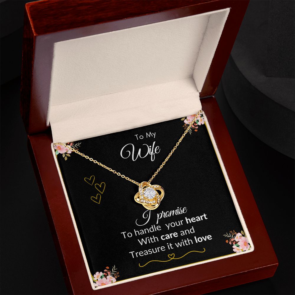 To My Wife - Love Knot Necklace.