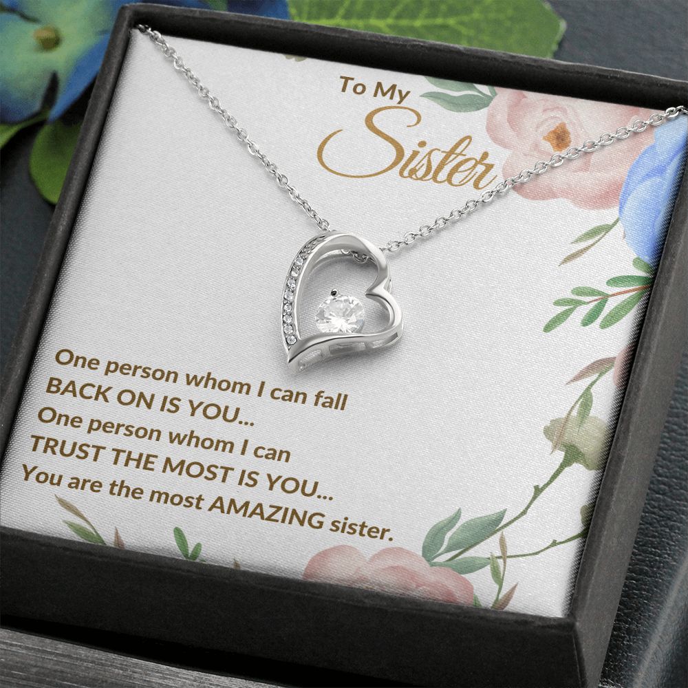 To My Sister - Forever Love Necklace