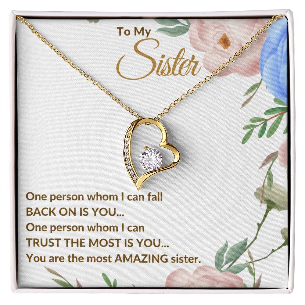 To My Sister - Forever Love Necklace