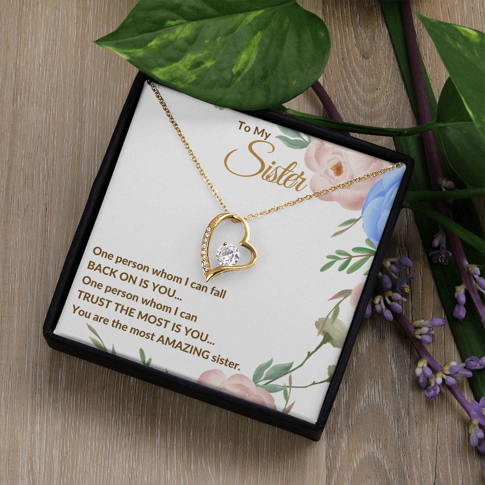 To My Sister - Forever Love Necklace