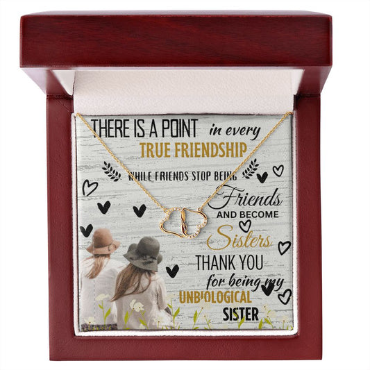 Friendship Necklace - Friends Become Sisters