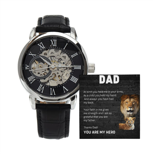 Dad - Men's Openwork Watch