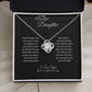 My Beautiful Daughter | Love Knot Necklace.