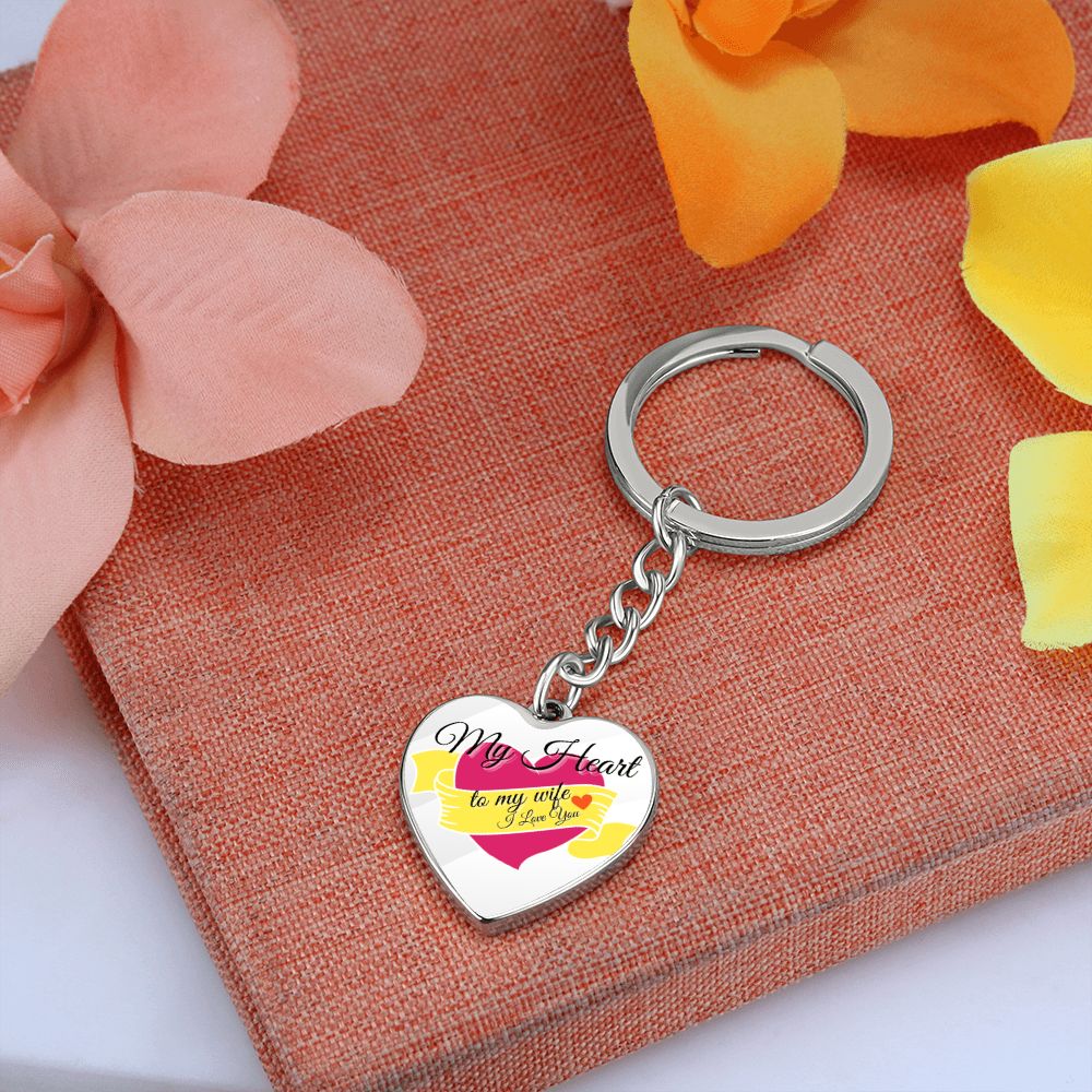 My Heart to My Wife -    Keychain