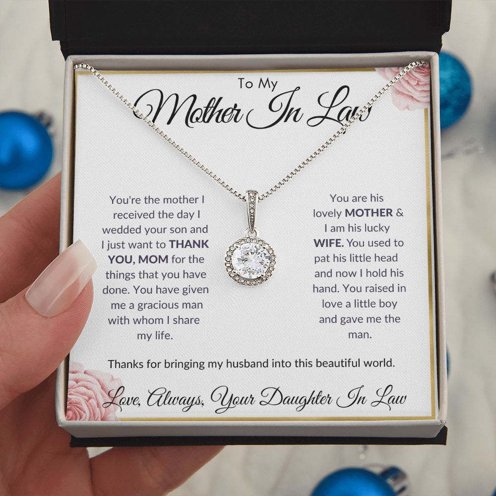 To My Mother In Law - Thank You - Eternal Hope Necklace