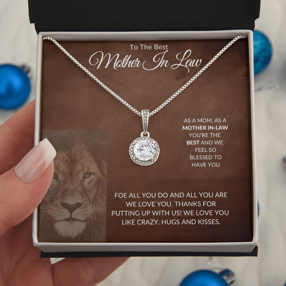 To The Best Mother-In-Law - Hugs And Kisses - Eternal Hope Necklace