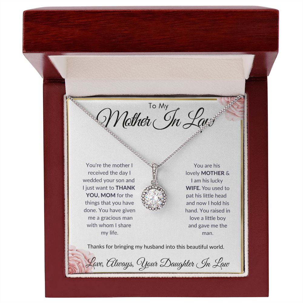 To My Mother In Law - Thank You - Eternal Hope Necklace