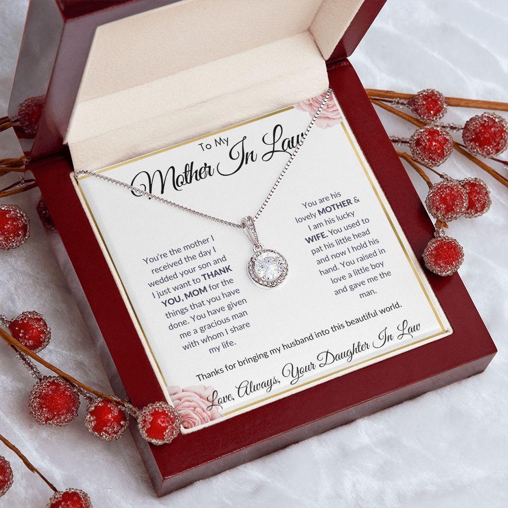 To My Mother In Law - Thank You - Eternal Hope Necklace
