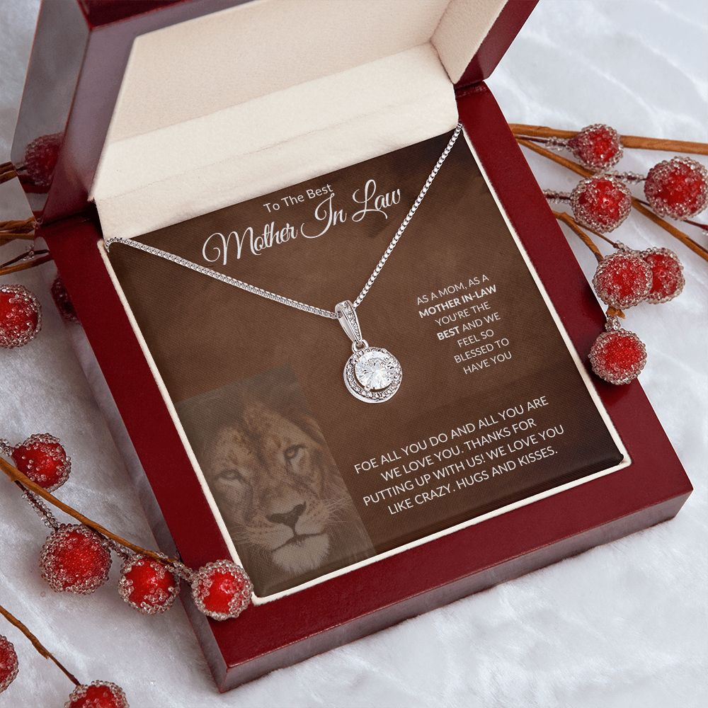 To The Best Mother-In-Law - Hugs And Kisses - Eternal Hope Necklace