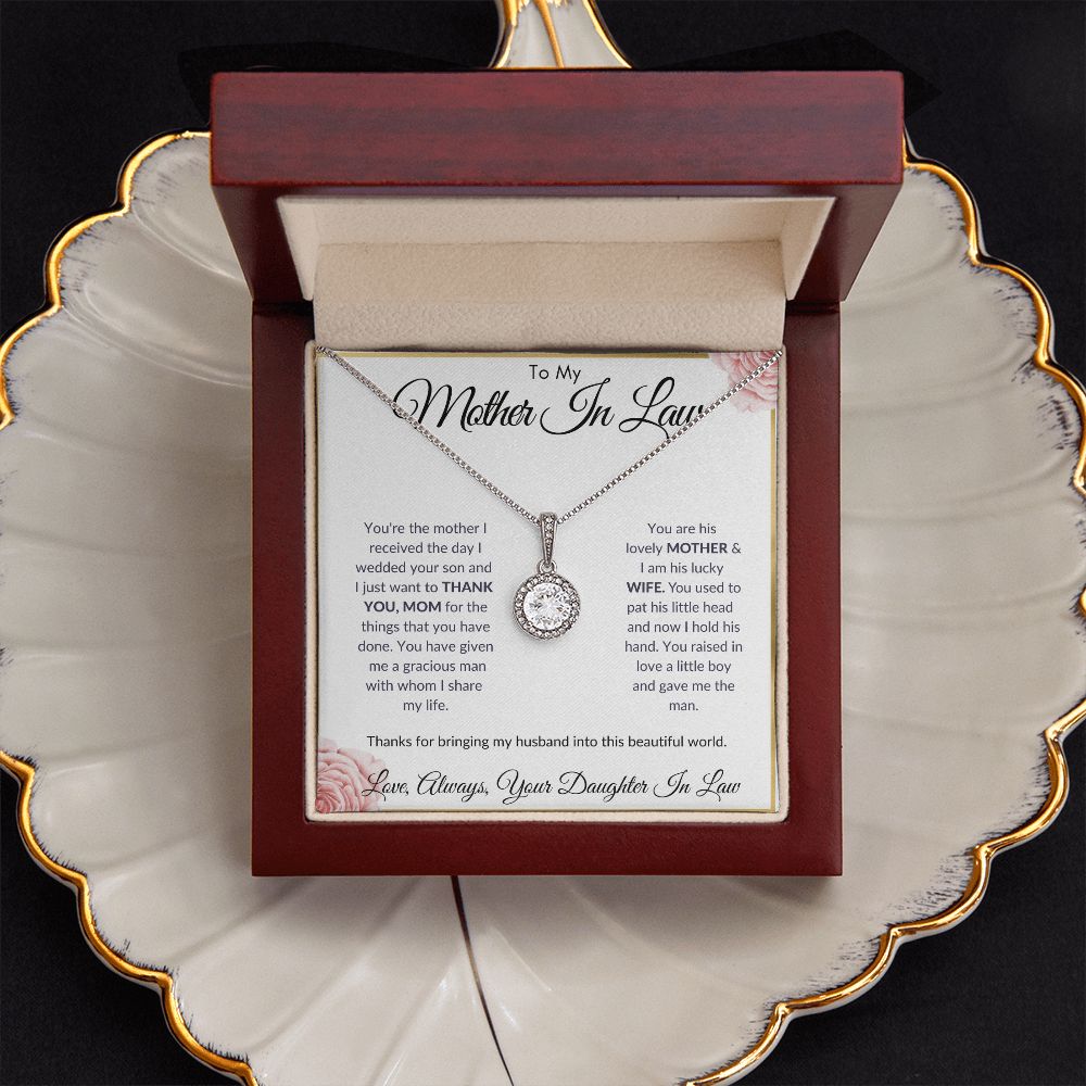 To My Mother In Law - Thank You - Eternal Hope Necklace