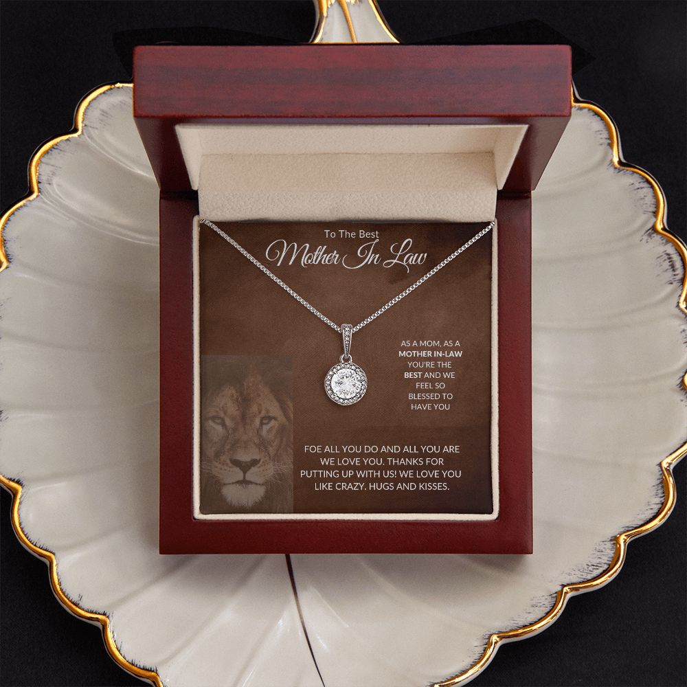 To The Best Mother-In-Law - Hugs And Kisses - Eternal Hope Necklace