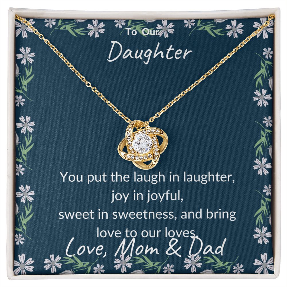 To Our Daughter - Love Knot Necklace