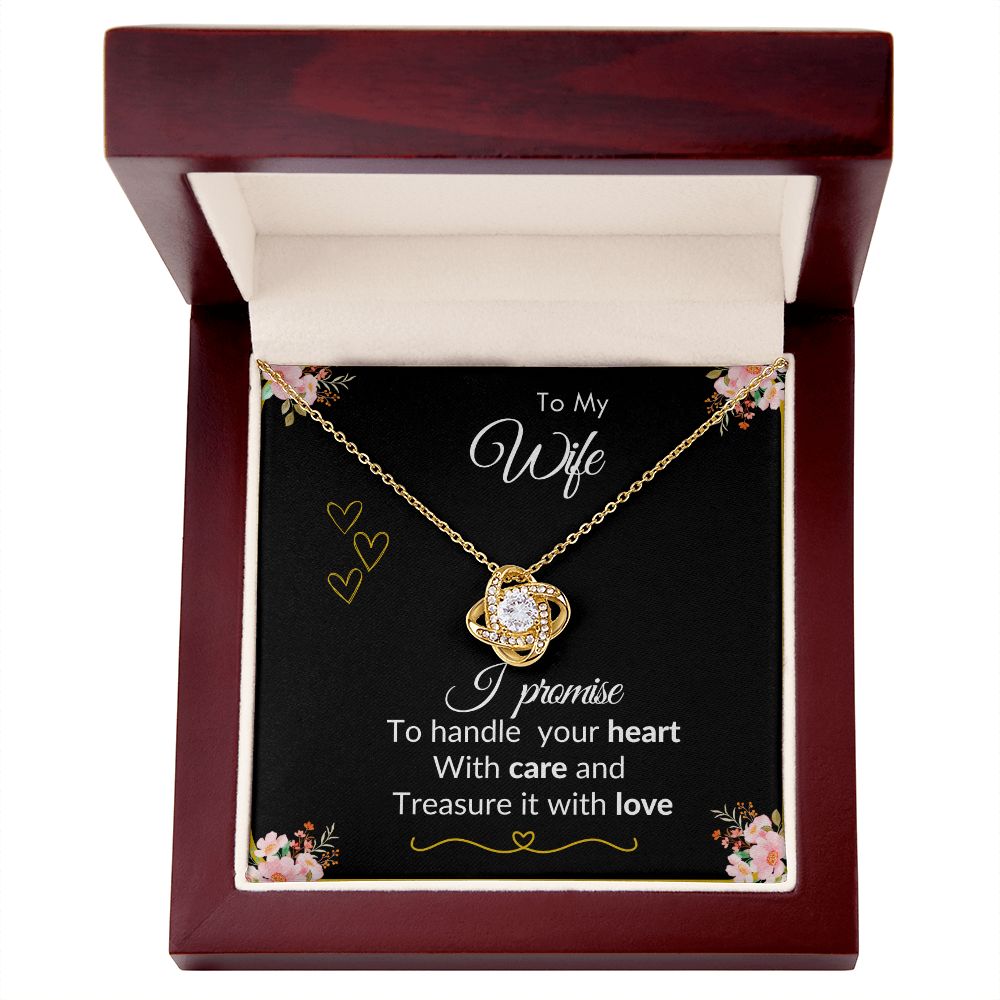To My Wife - Love Knot Necklace.