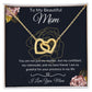 To My Beautiful Wife || Interlocking Hearts necklace