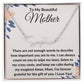 To My Beautiful Mother