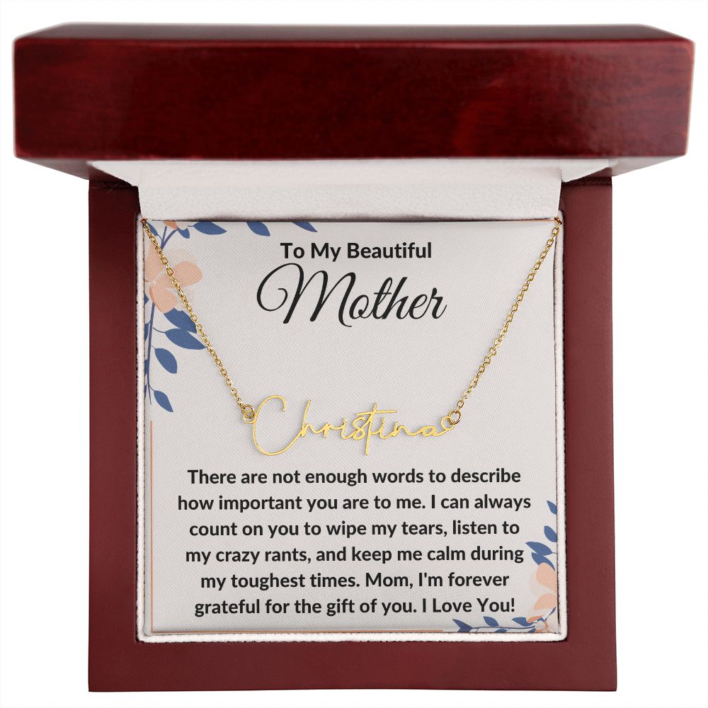 To My Beautiful Mother