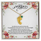 Happy Mother's Day - Baby Feet Necklace with Birthstone.