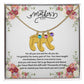 Happy Mother's Day - Baby Feet Necklace with Birthstone.